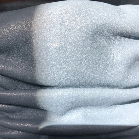 Donald J Pliner Blue Leather Bucket Bag - Picture 8 of 10